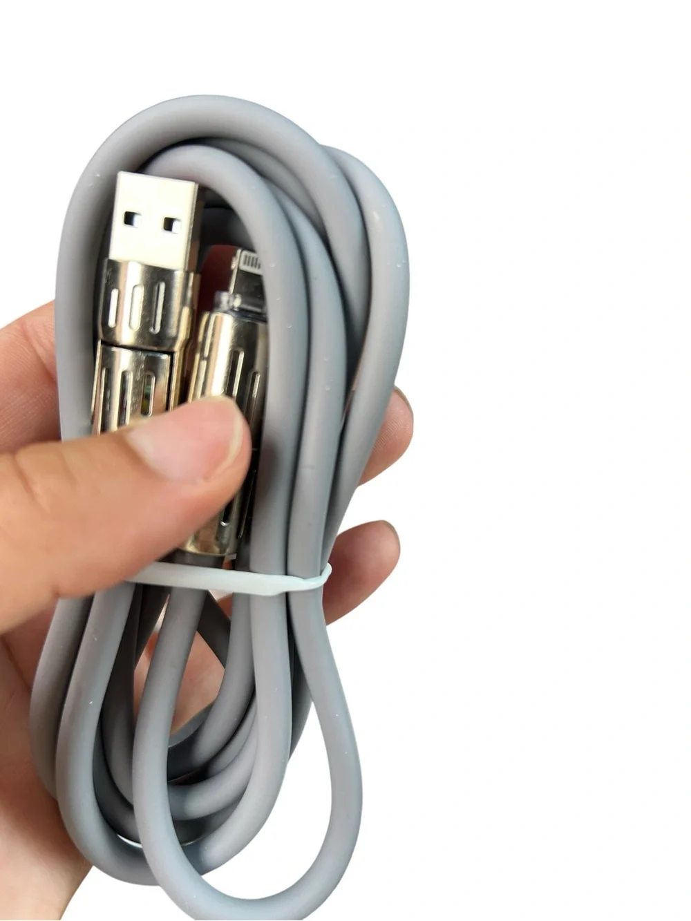 NEW 240W 2-in-2 Fast Data Cable Gray USB Charging Cable High Speed ⚡️